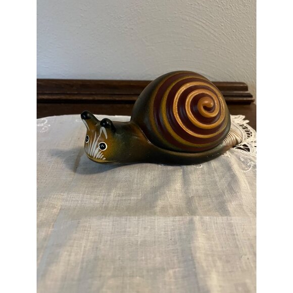 Hand Painted Signed Snail - Picture 1 of 7